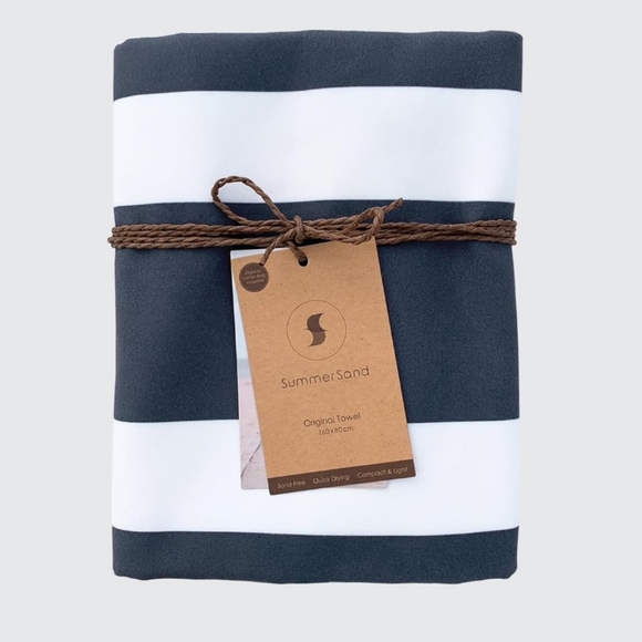 Microfiber Beach Towel Navy Blue Brand New - Picture 6 of 6